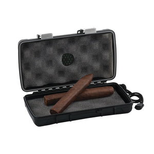 Cigar Travel-Humidor Silver Latches